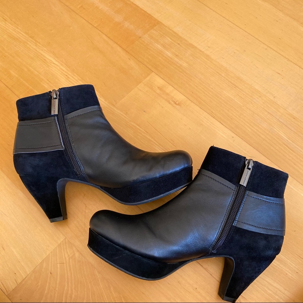 Sacha London leather heeled booties